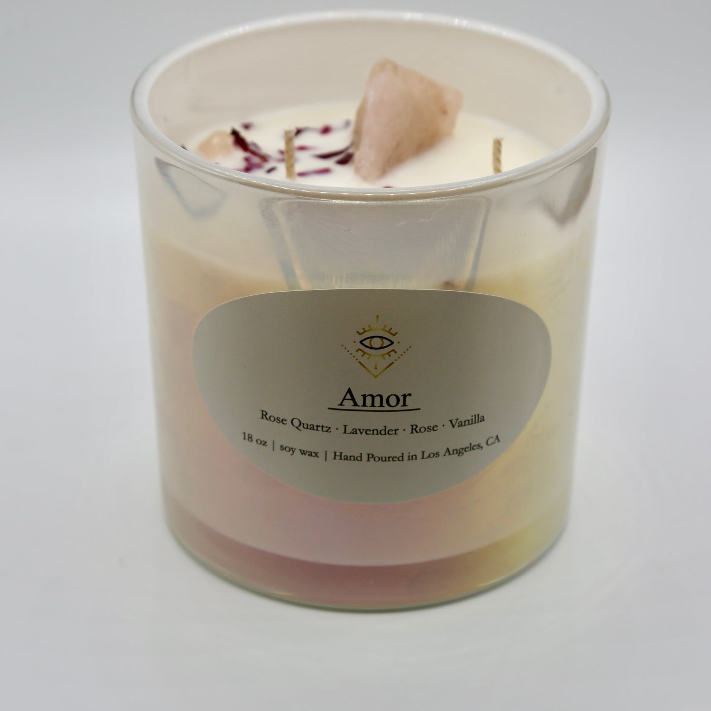 Amor Intention Candle: Rose Quartz