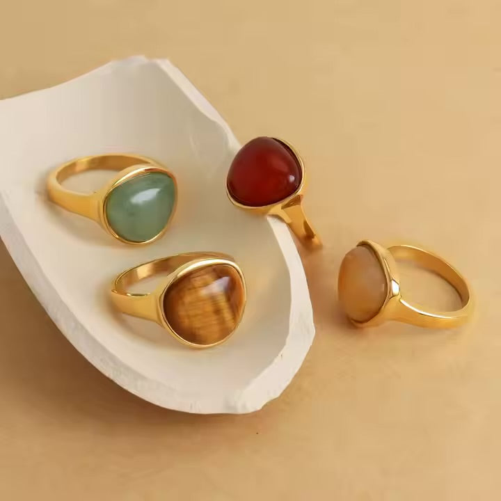 Chunky Cocktail Rings Variants by Stone