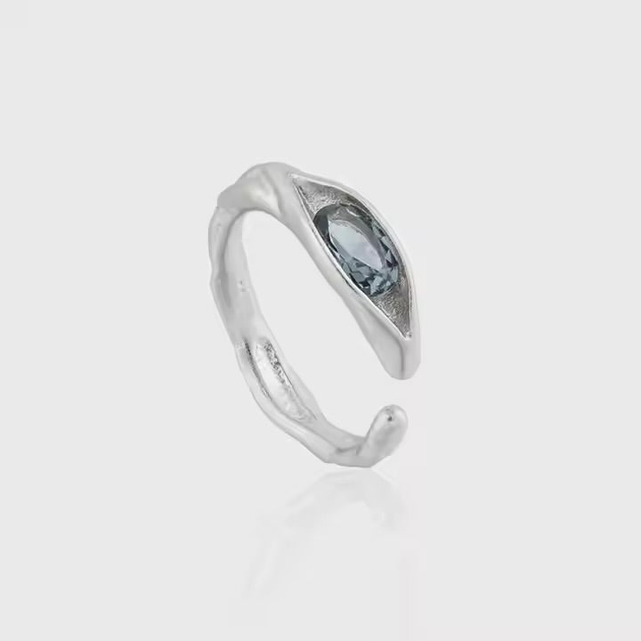 Natural Crystal Ring Variants: 18k Gold Plated