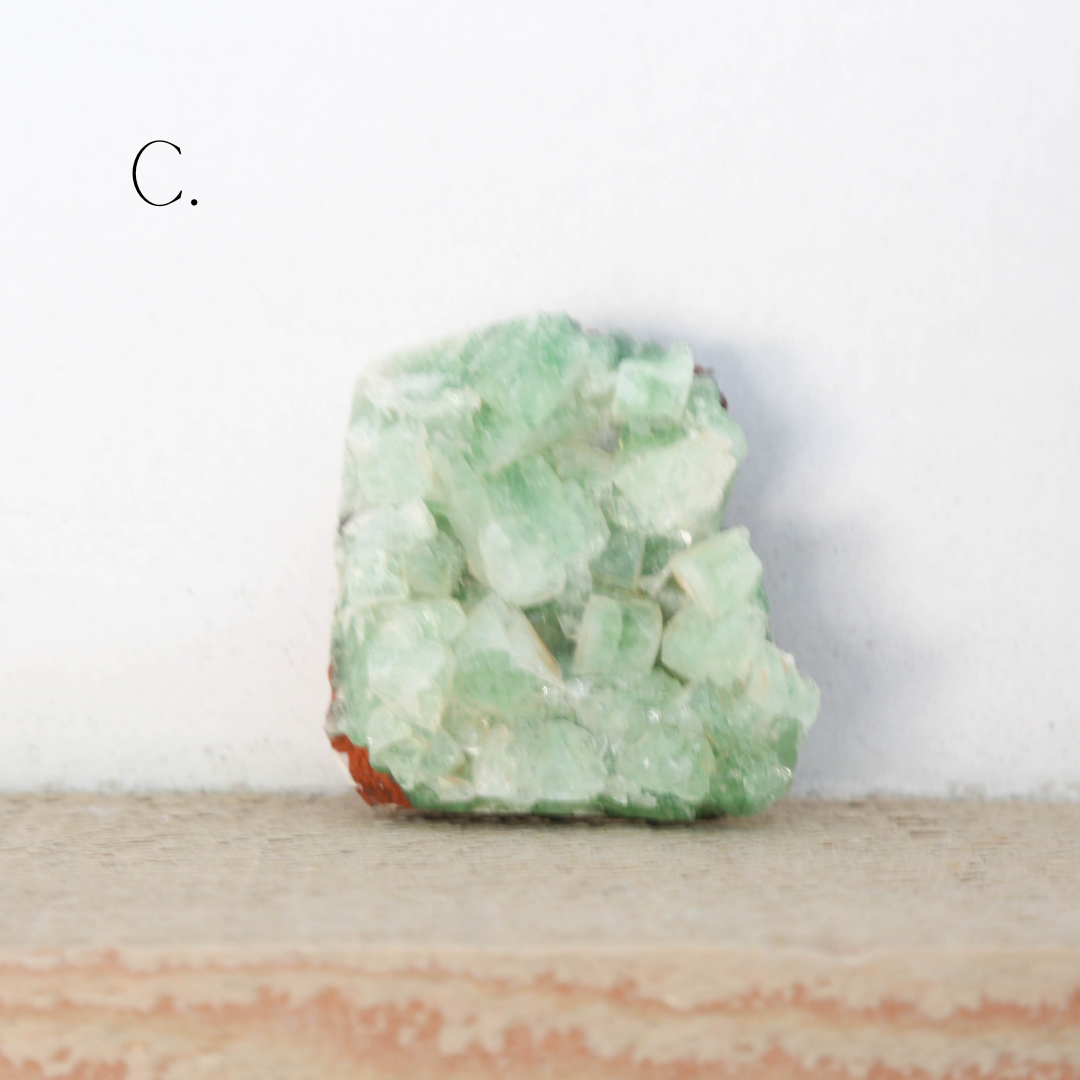 Green Apophyllite with Stilbite