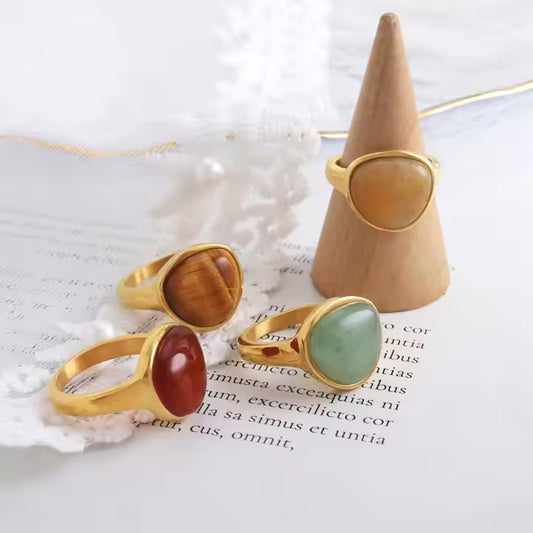 Chunky Cocktail Rings Variants by Stone