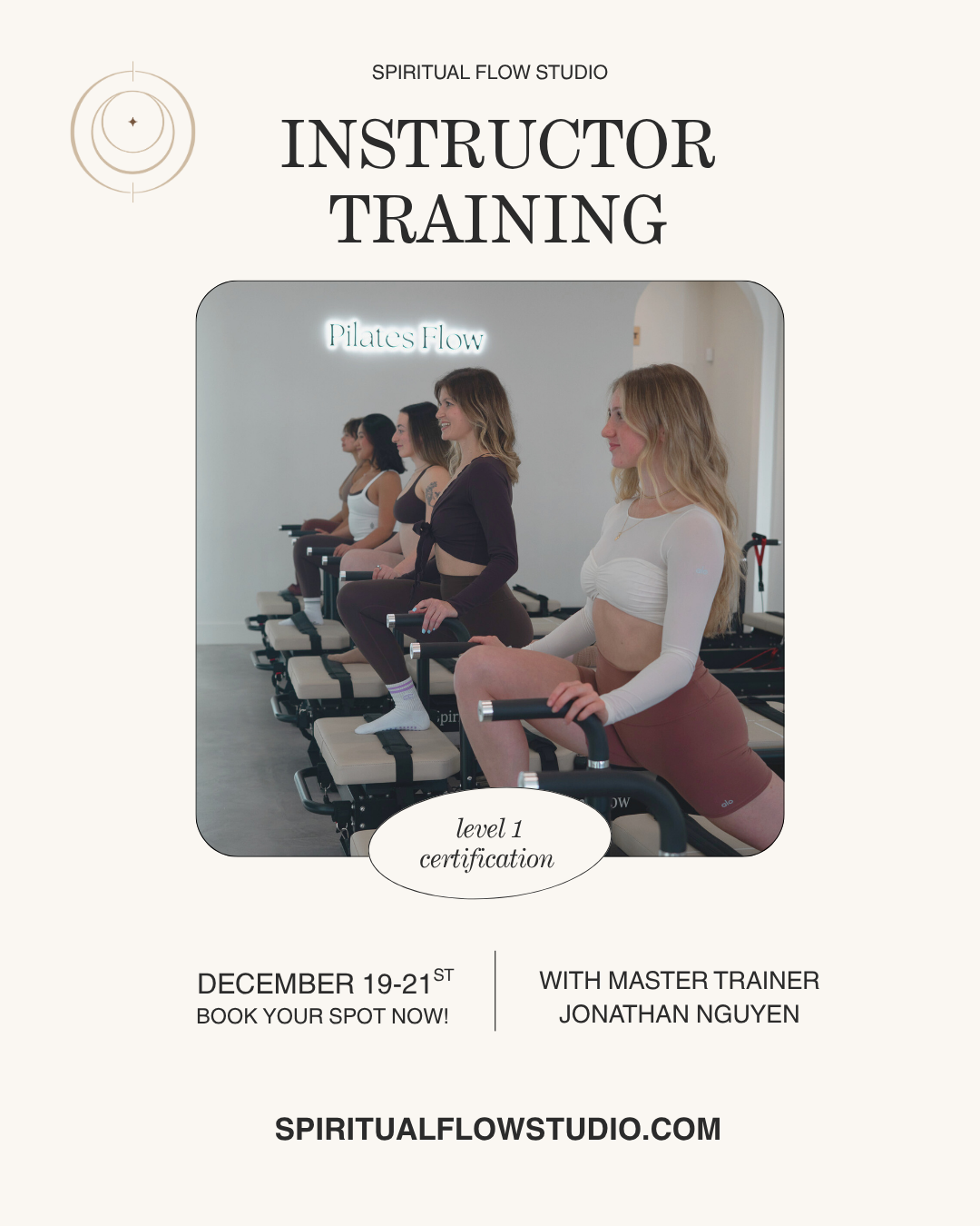 Pilates Reformer Level 1 Training - Spiritual Flow Studio