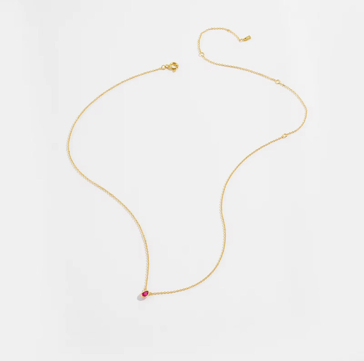 Water drop Zircon stone necklace