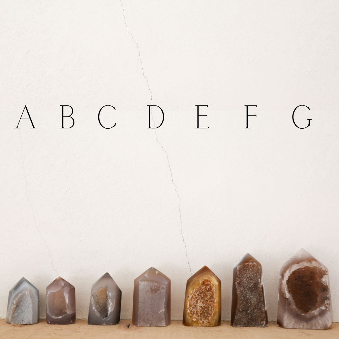 Agate Geode Tower with Druzy & Sugar